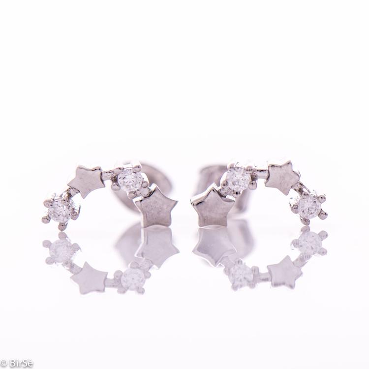 Silver Earrings - Stars
