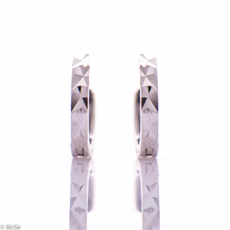 Silver earrings - Rings 