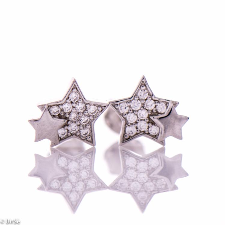 Silver earrings - Stars