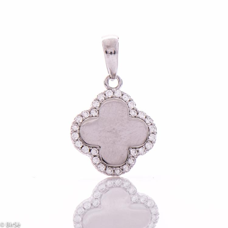 Silver pendant - Clover 