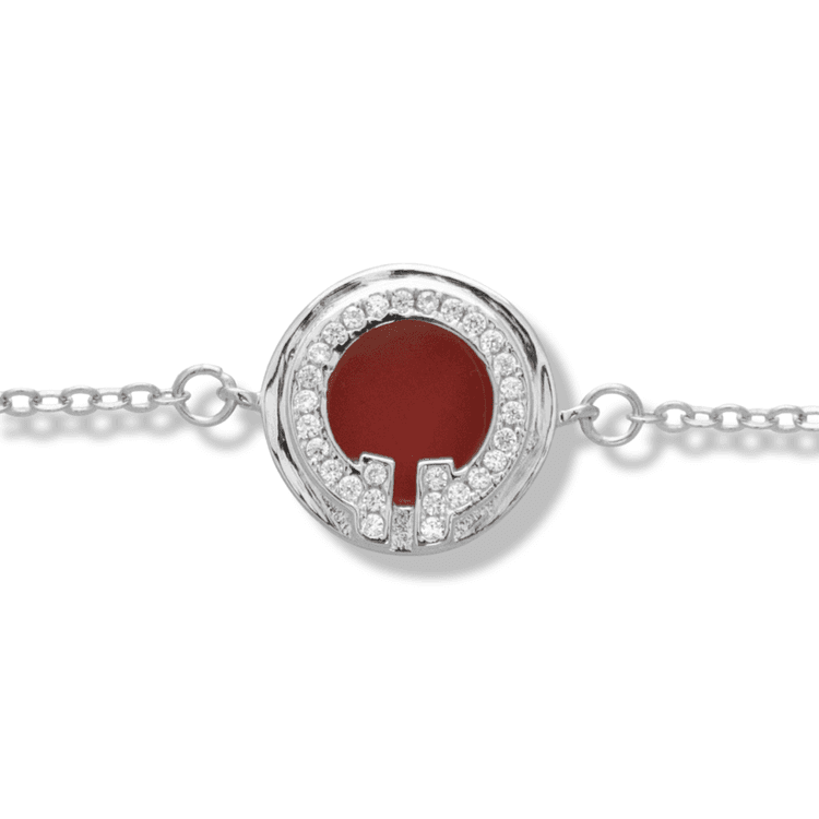 Silver bracelet - Enamel