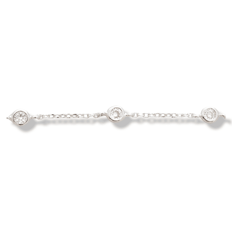 Silver bracelet - Zirconi