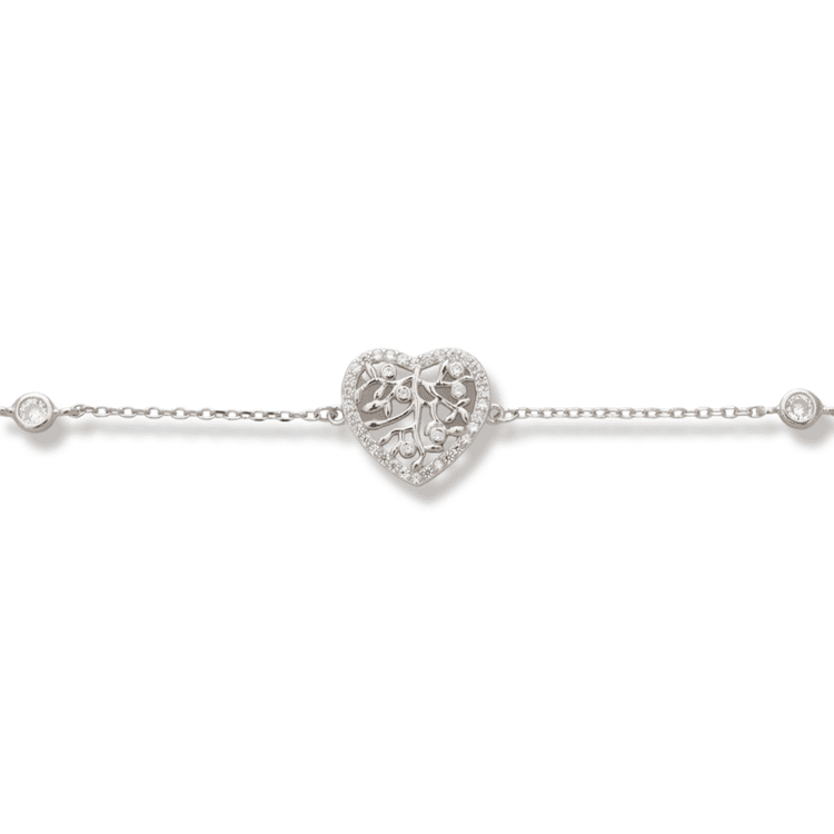 Silver bracelet - Heart § Tree of Life