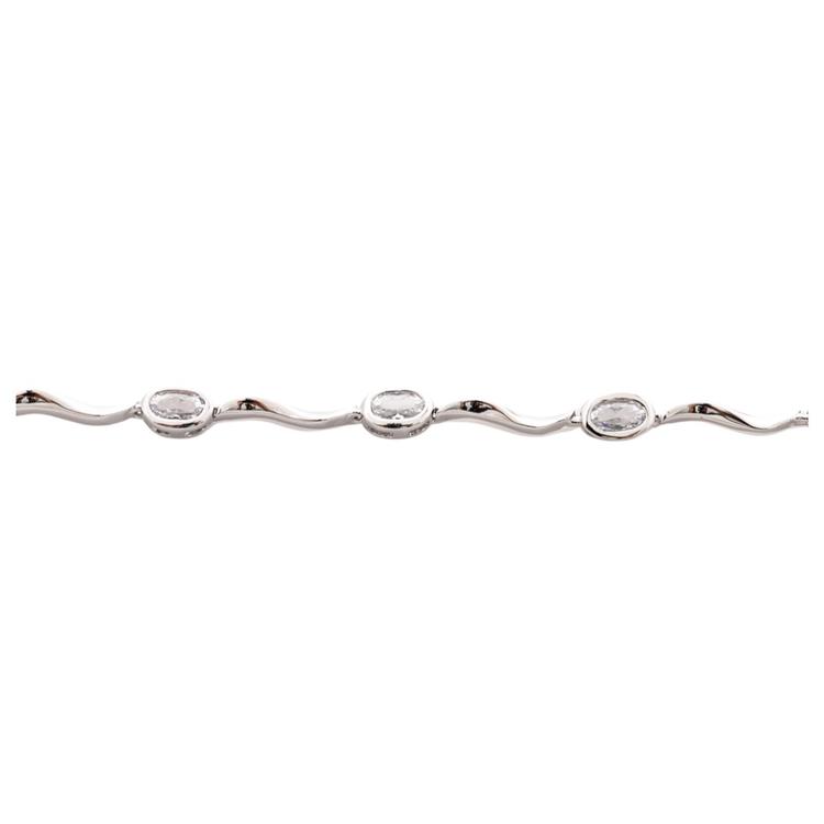 Silver bracelet - Zirconi