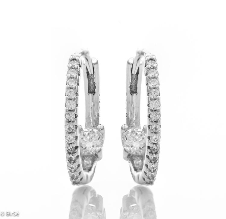 Silver earrings - Exquisite rings