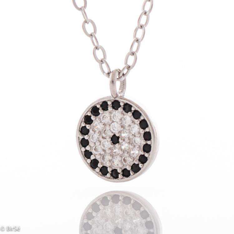 Silver Necklace - Blue Eye 