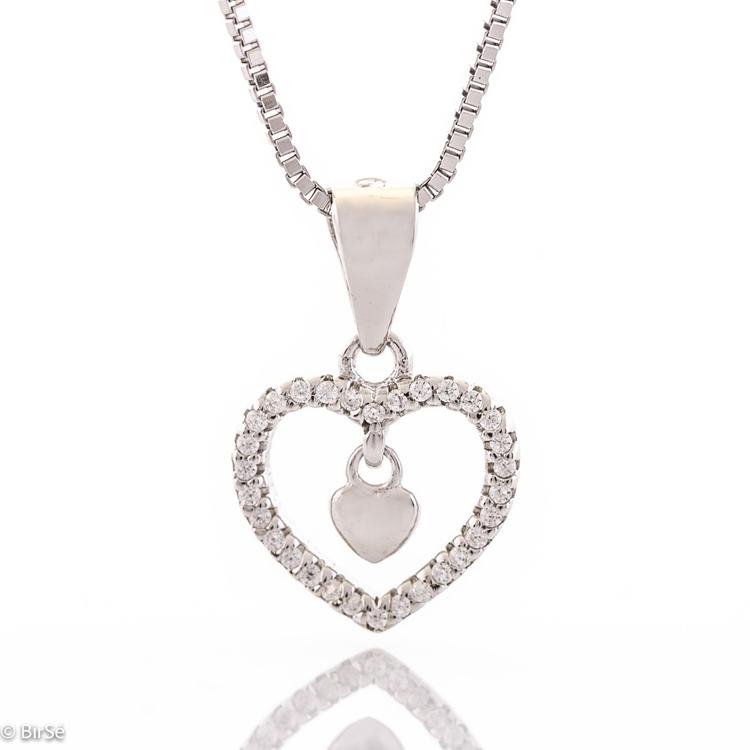 Silver necklace - Charm