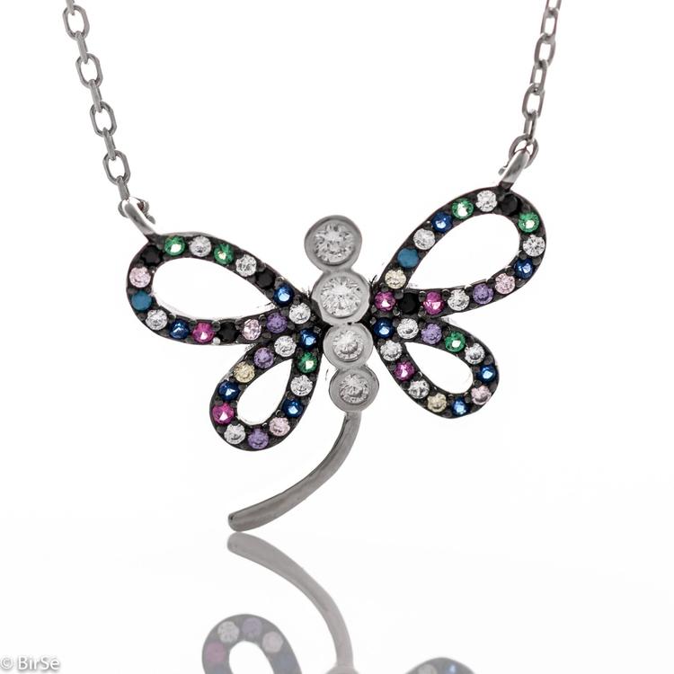 Silver necklace - Dragonfly 