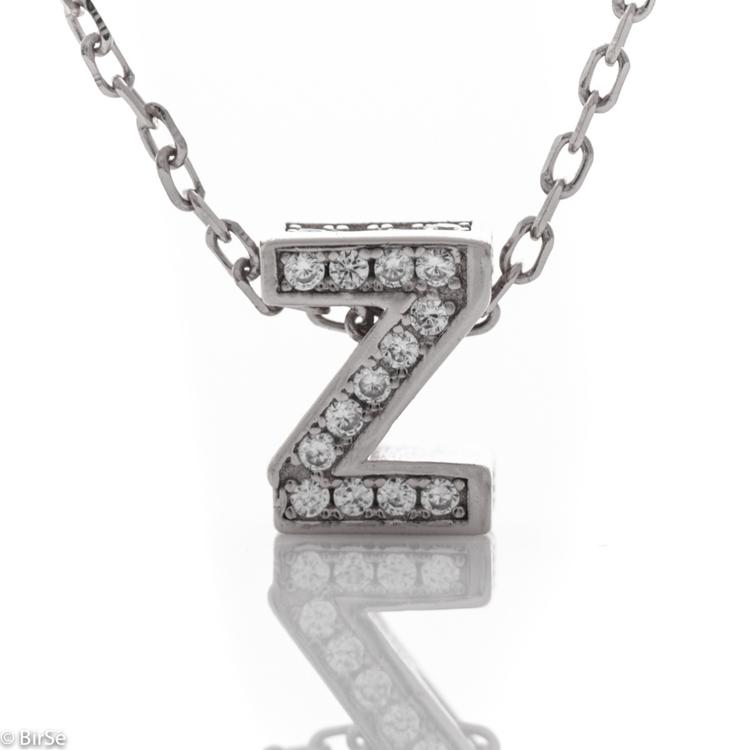 Silver necklace - letter Z