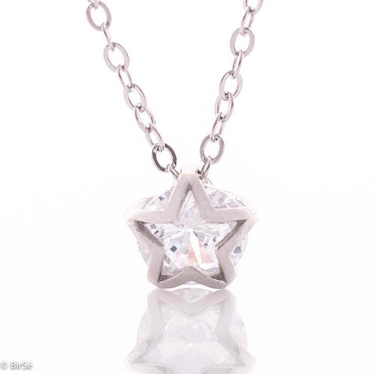 Silver Necklace - Star