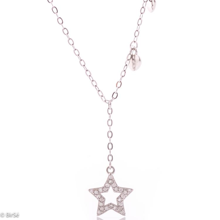 Silver Necklace - Star