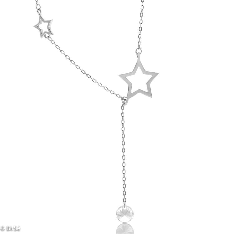 Silver necklace - Stars