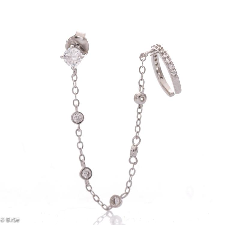 Silver earring - Temptation