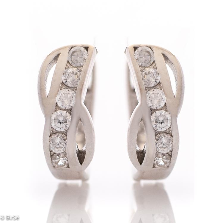 Silver earrings - Infinity