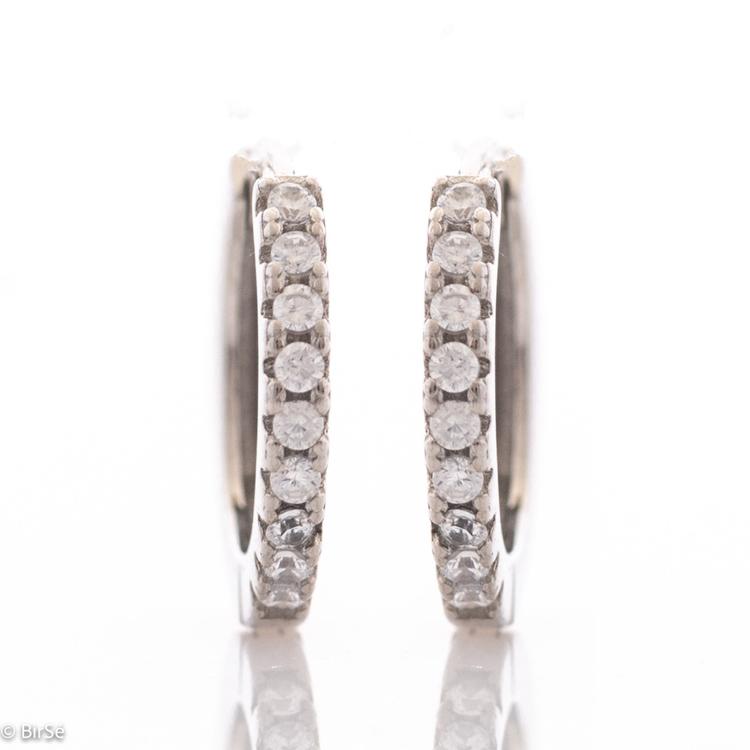 Silver earrings - Glamorous Rings