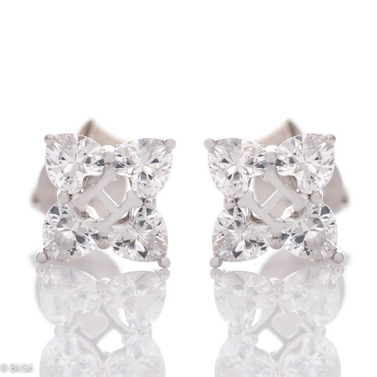 Silver earrings - H