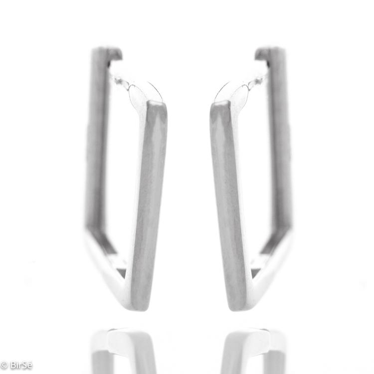 Silver earrings - Squares