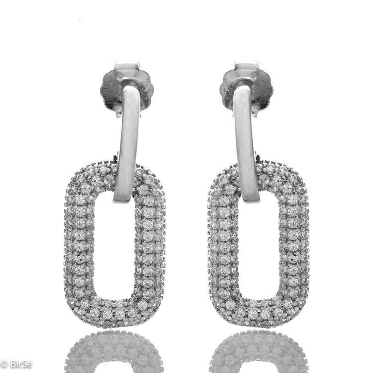 Silver earrings - Charm