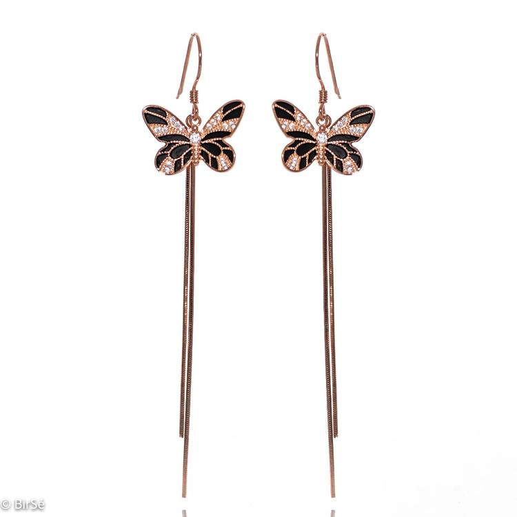 Silver Earrings - Enchanting Butterflies