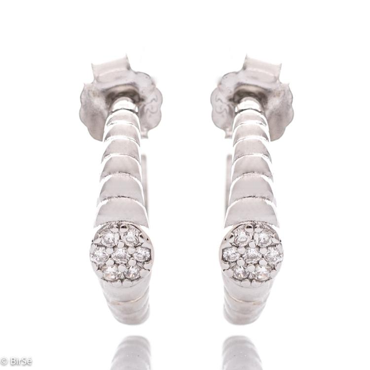 Silver earrings
