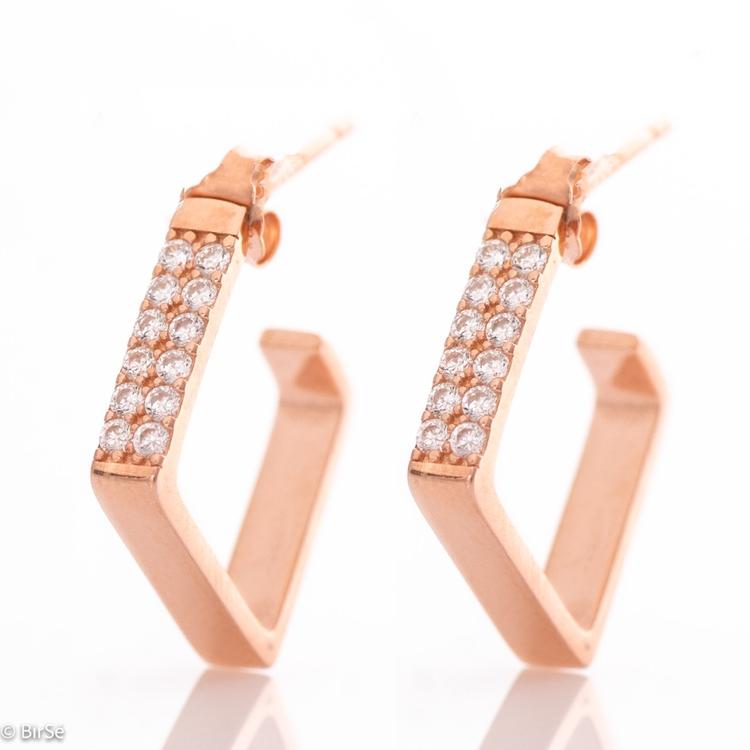 Silver earrings - Chic in Pink