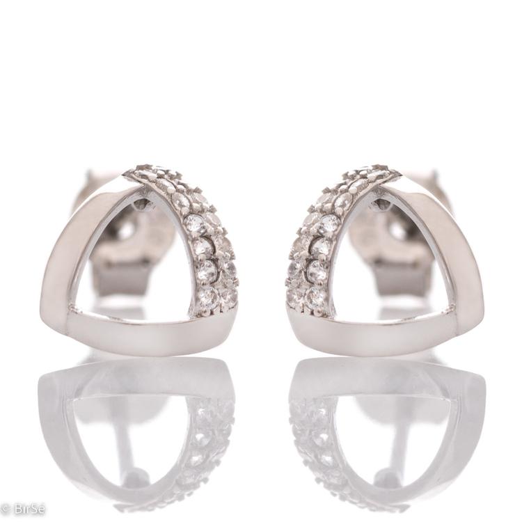 Silver earrings - Chic