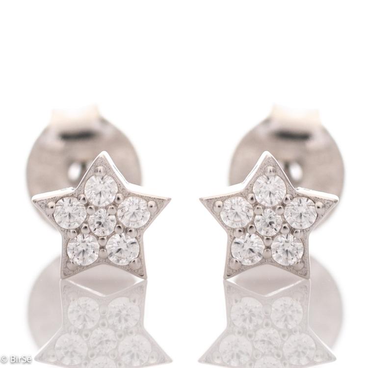 Silver earrings - Stars