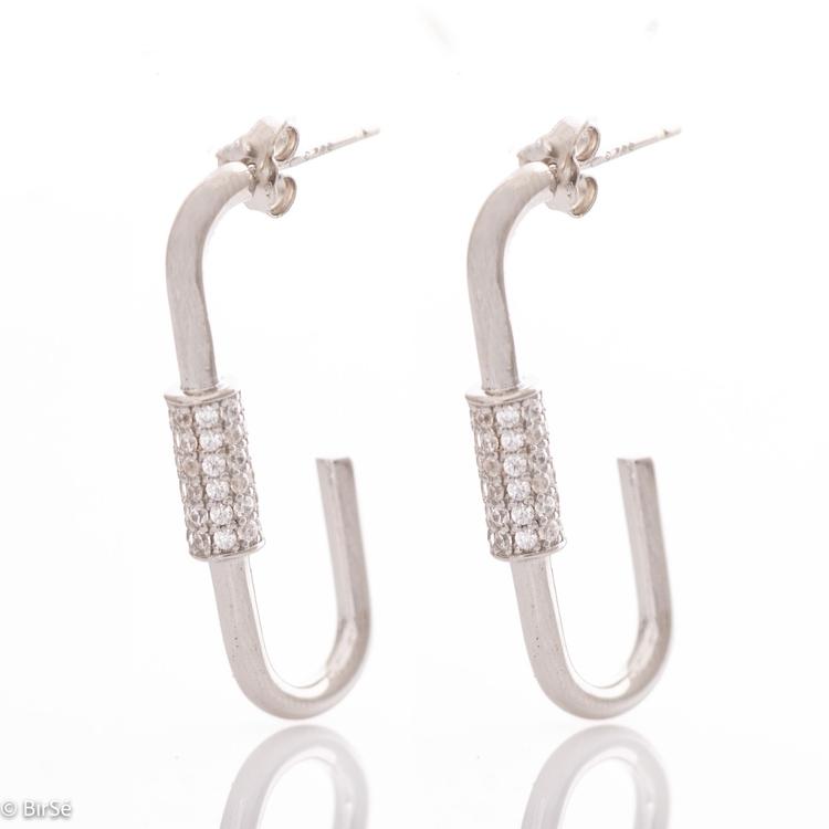 Silver earrings