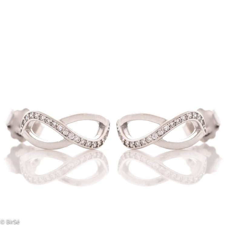 Silver earrings - Enchanting Infinity