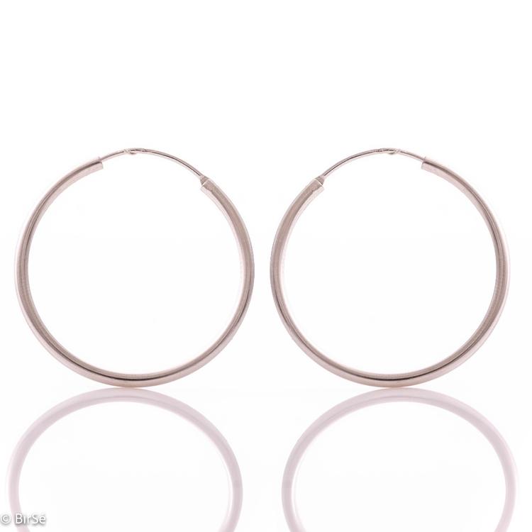 Silver earrings - Classic Rings