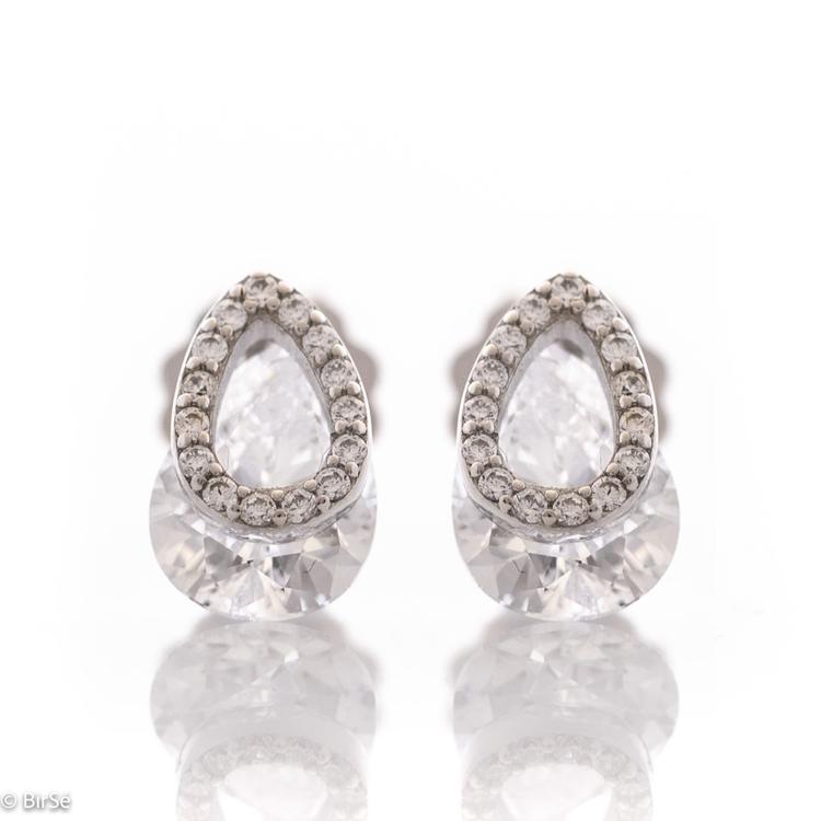 Silver Earrings - Glamorous Drops