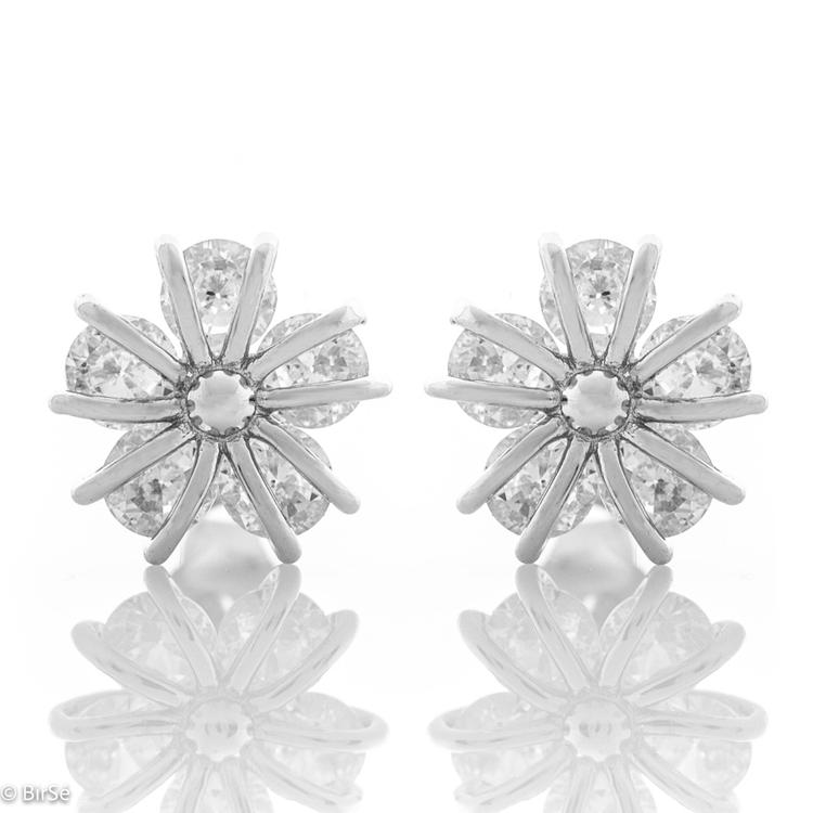 Silver earrings - Enchanting flowers