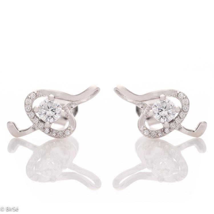 Silver earrings - Music