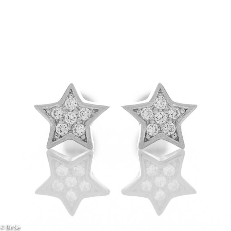 Silver earrings - Stars