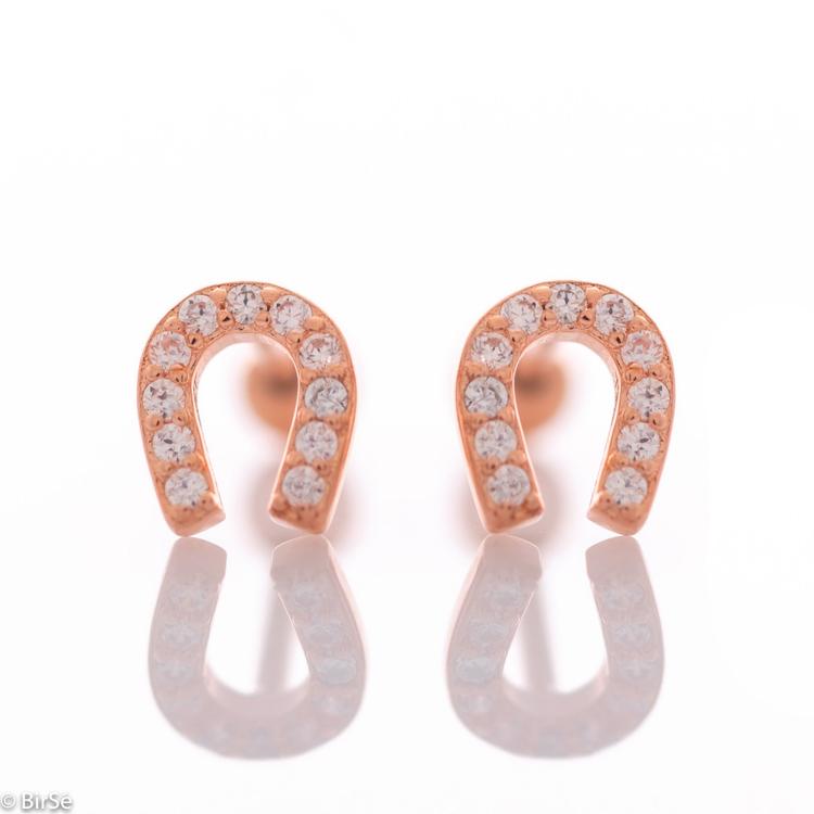 Silver earrings - Horseshoes 