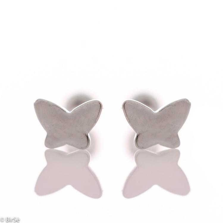 Silver earrings - Butterfly 