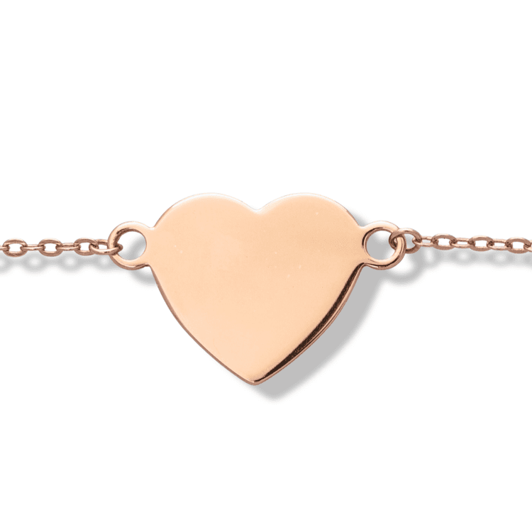 Silver bracelet - Tile Heart