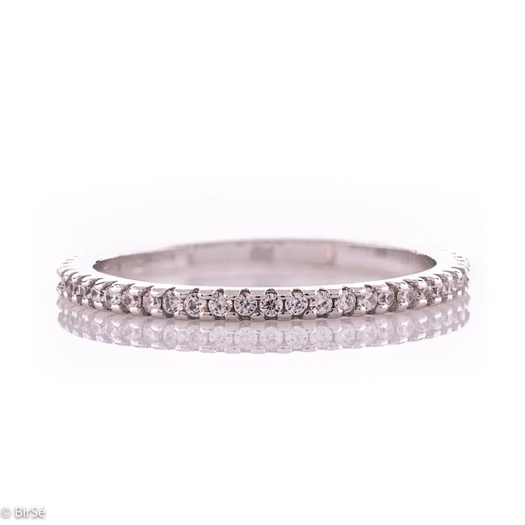 Silver Ring - Ring with Zirconi