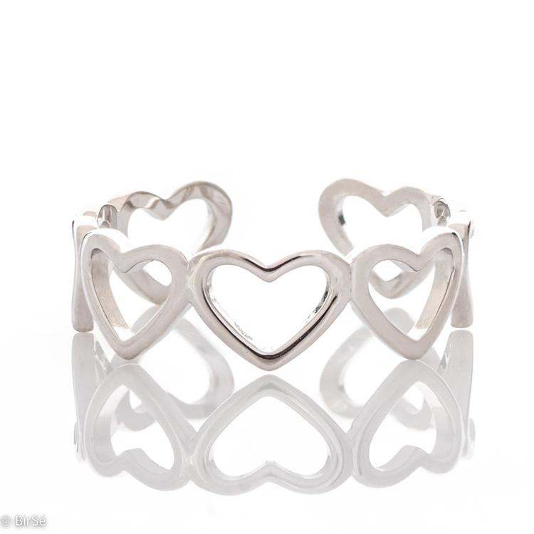 Silver Ring - Hearts