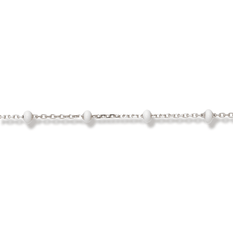 Silver bracelet - White tenderness