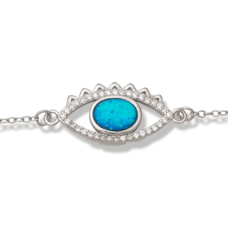 Silver bracelet - Blue eye