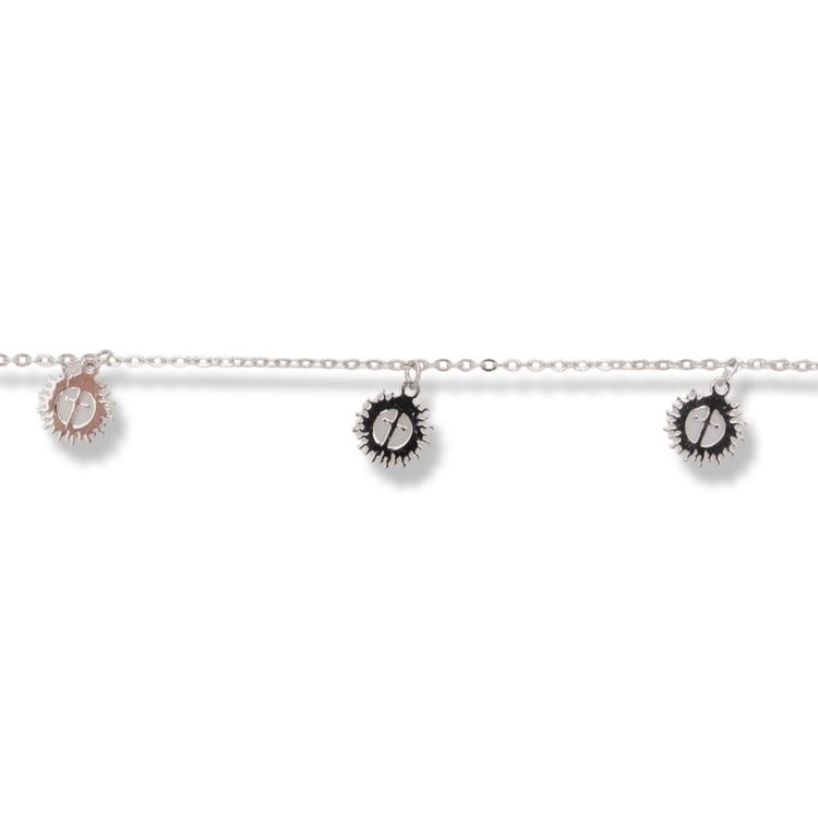 Silver bracelet - Pendants with Cross