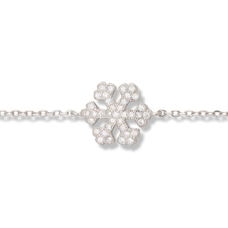 Silver bracelet - Snowflake