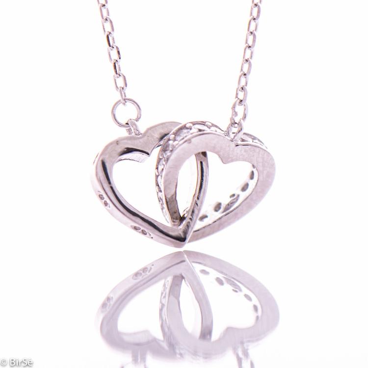 Silver Necklace - Heart