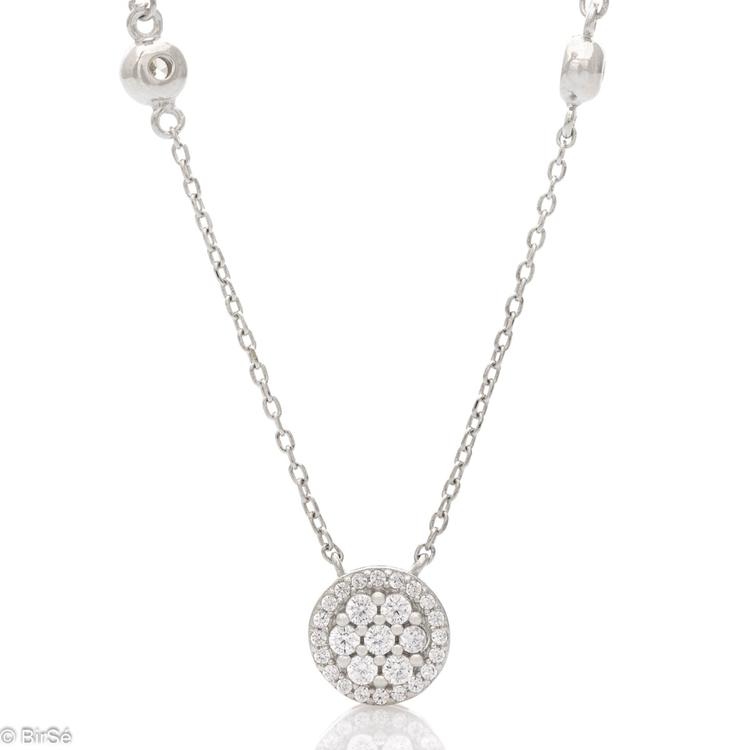 Silver necklace - Zirconi