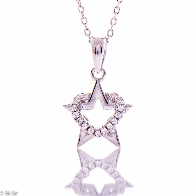 Silver Necklace - Star 