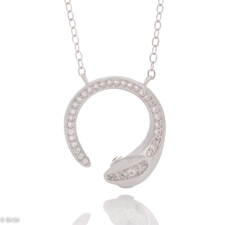 Silver necklace - Glamorous Snake