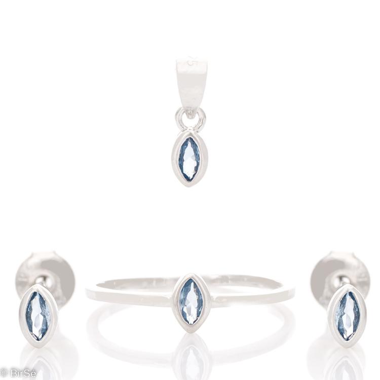 Silver set - Sapphire