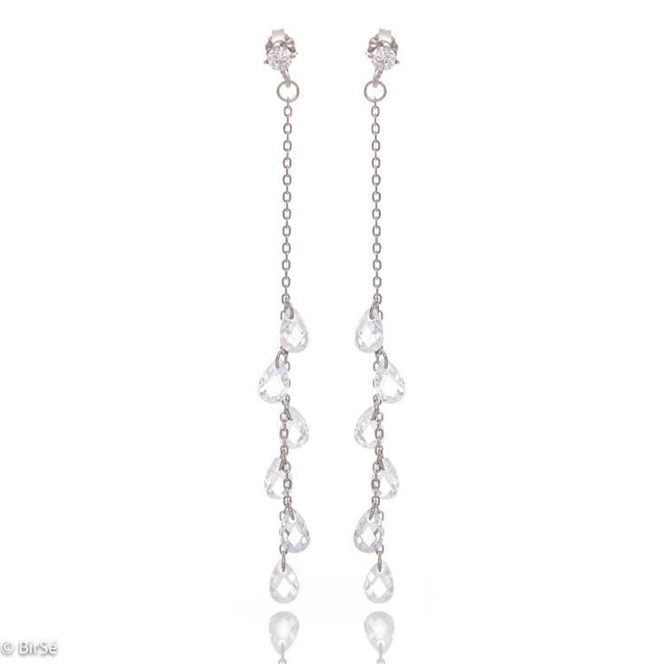 Silver earrings - Finesse