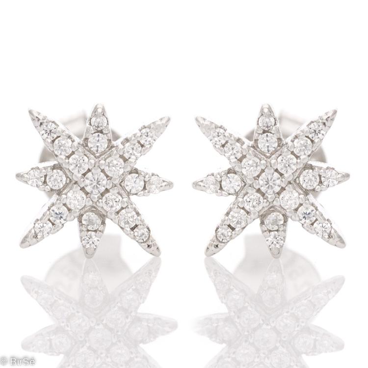 Silver earrings - Star